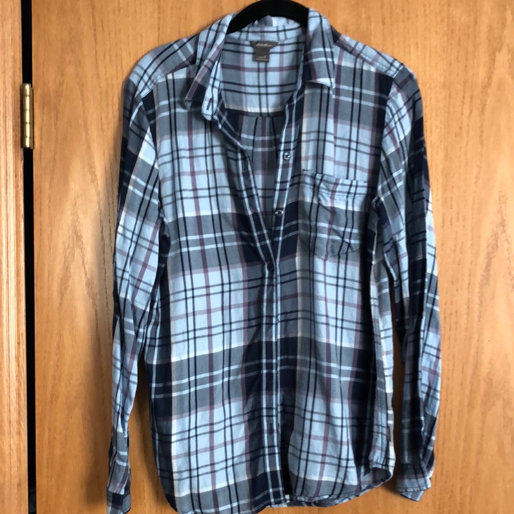 Plaid flannel top